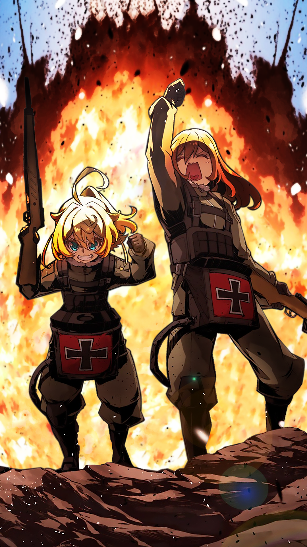 Download Tanya Degurechaff Anime The Saga Of Tanya The Evil Phone Wallpaper