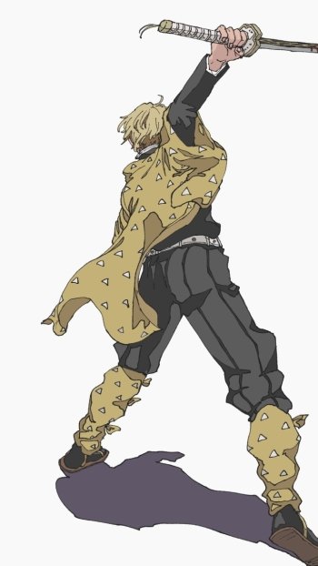 Zenitsu Agatsuma Anime Demon Slayer: Kimetsu no Yaiba Phone Wallpaper