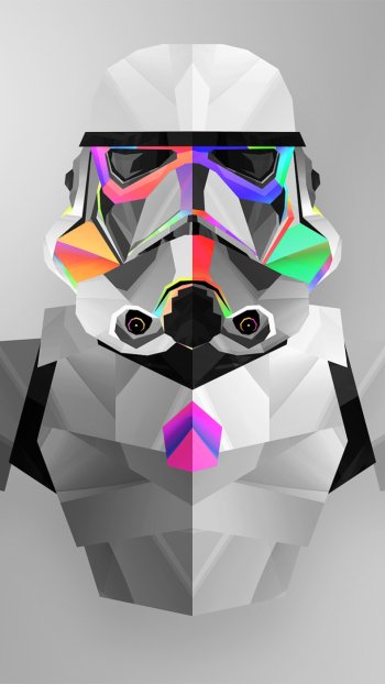 stormtrooper facets Sci Fi Star Wars Phone Wallpaper