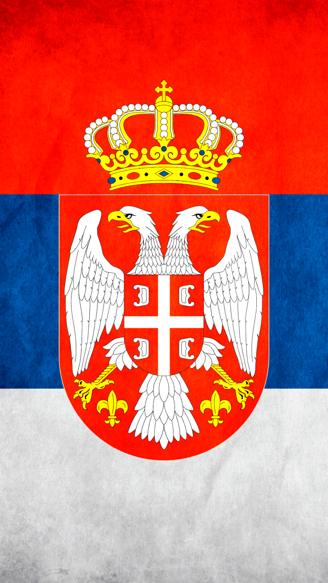 Flag of Serbia Phone Wallpaper