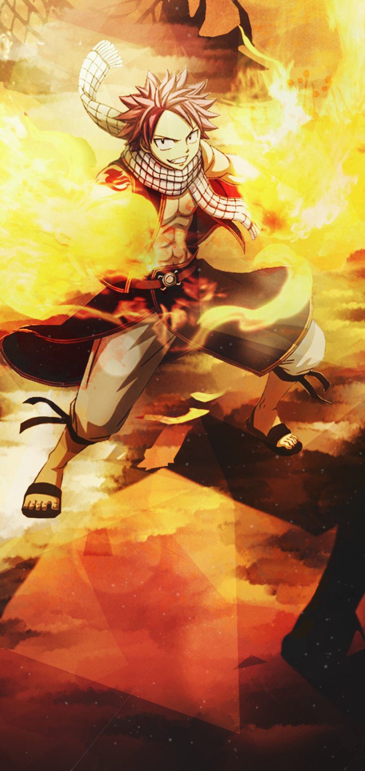Download Natsu Dragneel Anime Fairy Tail Phone Wallpaper