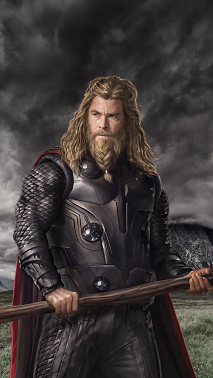 Download Thor Chris Hemsworth Movie Avengers EndGame Phone Wallpaper