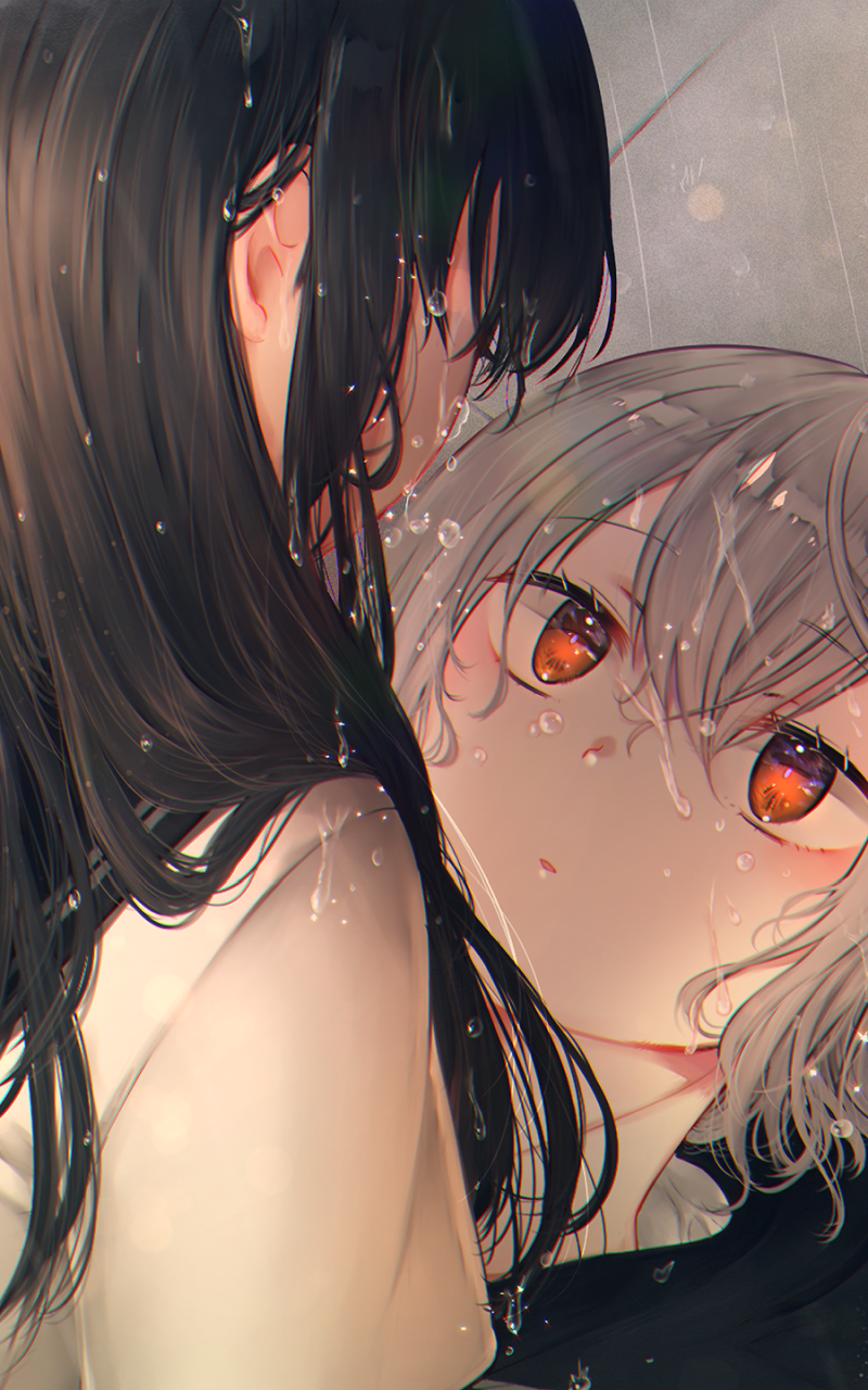 Download Yuri Anime Original Phone Wallpaper