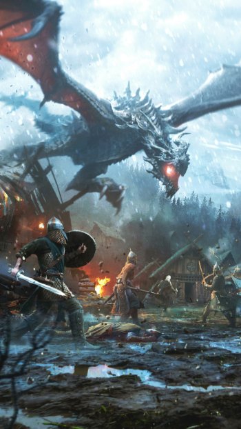 archer wizard battle snowfall warrior The Elder Scrolls The Elder Scrolls V: Skyrim dragon fantasy The Elder Scrolls Online video game The Elder Scrolls: Legends fantasy warrior Phone Wallpaper