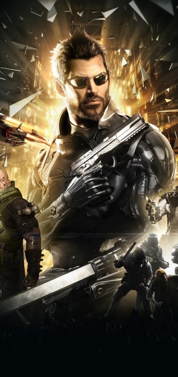 Ivan Berk Victor Marchenko Adam Jensen video game Deus Ex: Mankind Divided Phone Wallpaper