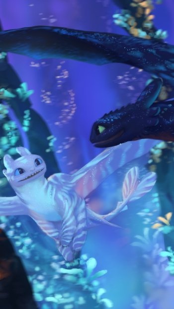 Toothless (How to Train Your Dragon) dragon movie How to Train Your Dragon: The Hidden World Phone Wallpaper