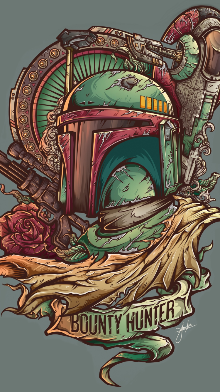 Download Bounty Hunter Boba Fett Sci Fi Star Wars Phone Wallpaper