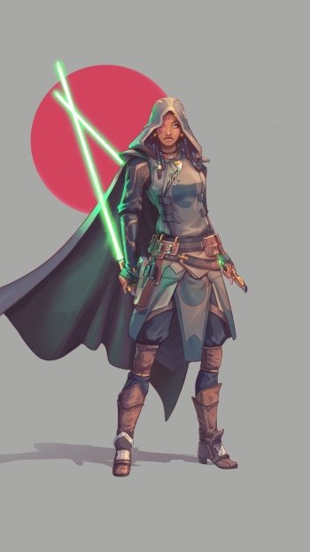 Jedi weapon lightsaber Sci Fi Star Wars Phone Wallpaper