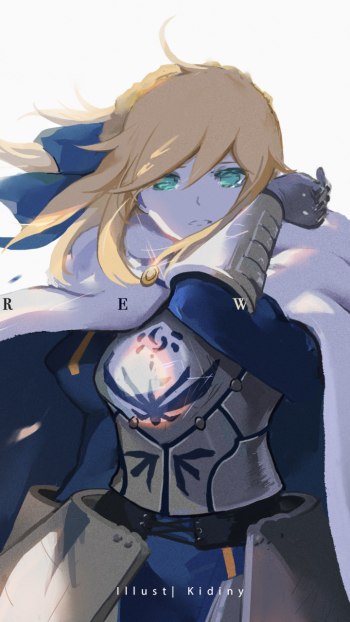 armor blonde Saber (Fate Series) Artoria Pendragon Anime Fate/Stay Night Phone Wallpaper