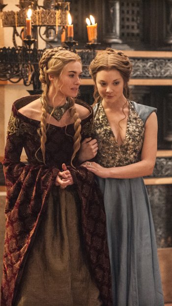 Natalie Dormer Lena Headey Margaery Tyrell Cersei Lannister TV Show Game Of Thrones Phone Wallpaper