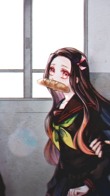 Nezuko Kamado Anime Demon Slayer: Kimetsu no Yaiba Phone Wallpaper