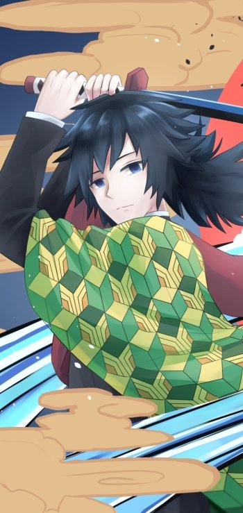 Giyuu Tomioka Anime Demon Slayer: Kimetsu no Yaiba Phone Wallpaper
