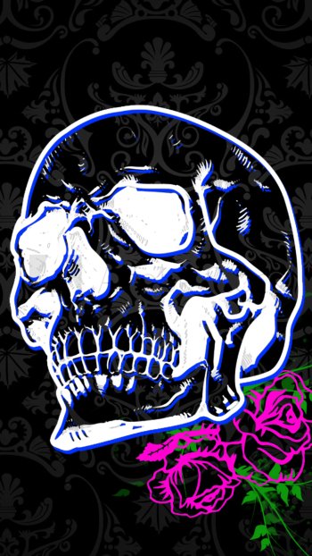 dark skull Phone Wallpaper