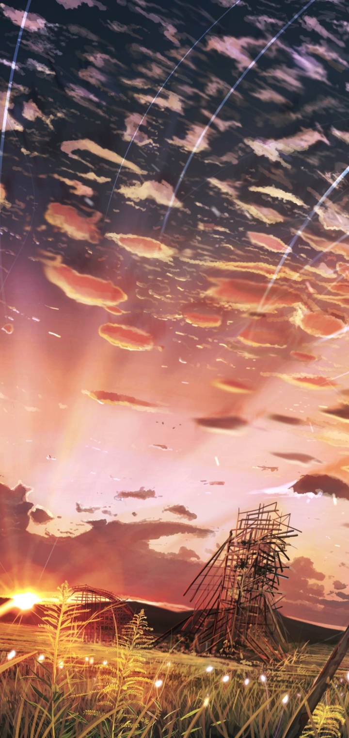 Wallpaper ID 438196  Anime Landscape Phone Wallpaper Bird Cloud Sky  750x1334 free download