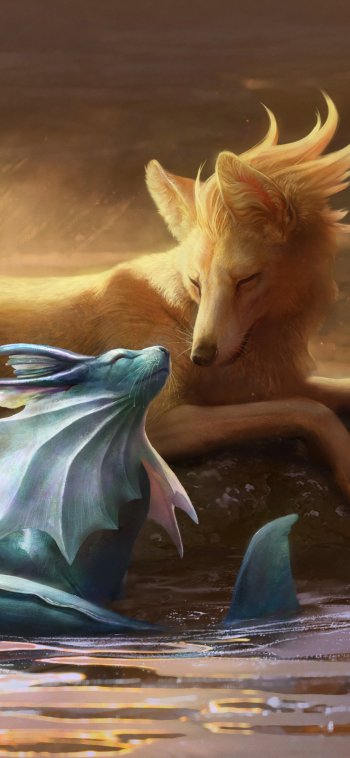 Ninetales (Pokémon) Vaporeon (Pokémon) Anime Pokemon Phone Wallpaper