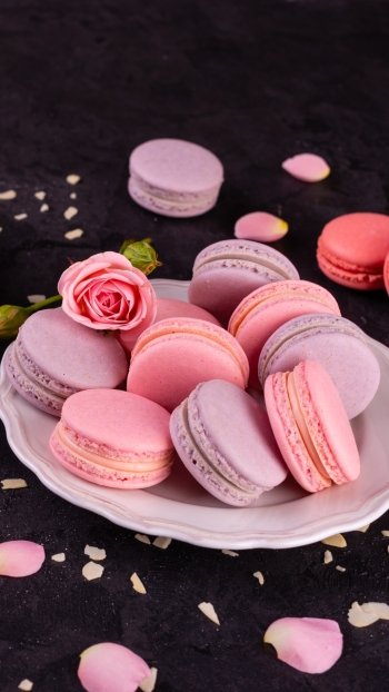 sweets still life food macaron Phone Wallpaper