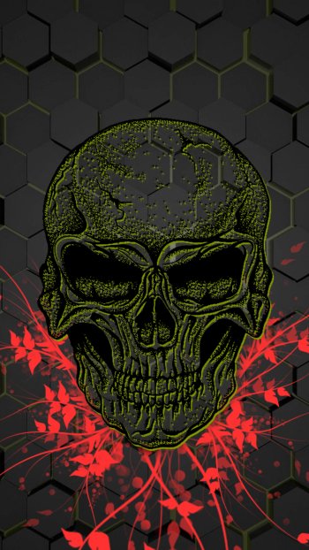 dark skull Phone Wallpaper