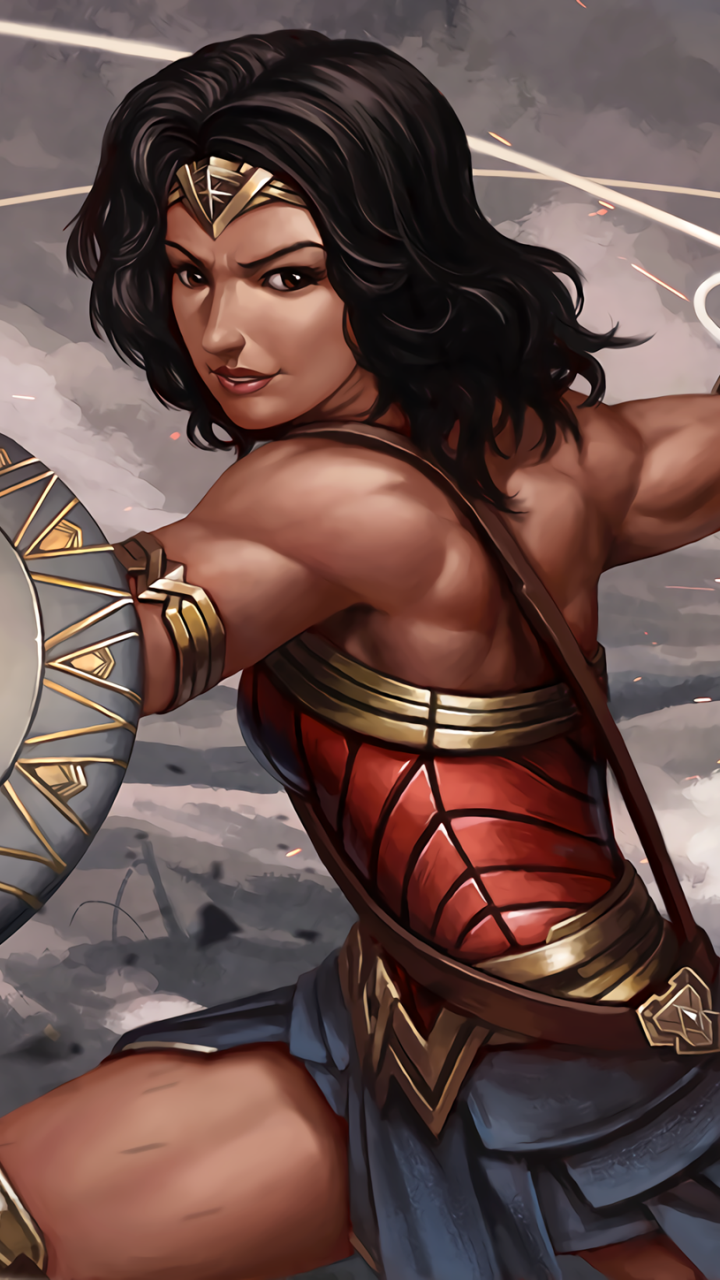 Wonder Woman Phone Wallpaper by Leos "OKITA" Ng