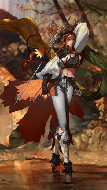 sword fantasy elf Phone Wallpaper