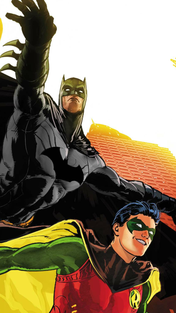 Download The Epic Showdown  Batman vs Robin Wallpaper  Wallpaperscom