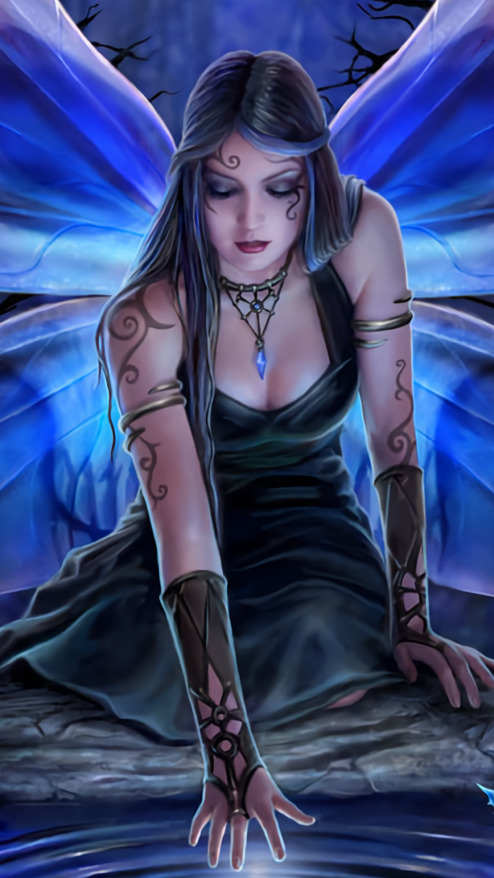 Fantasy Fairy Phone Wallpaper by Anne Stokes