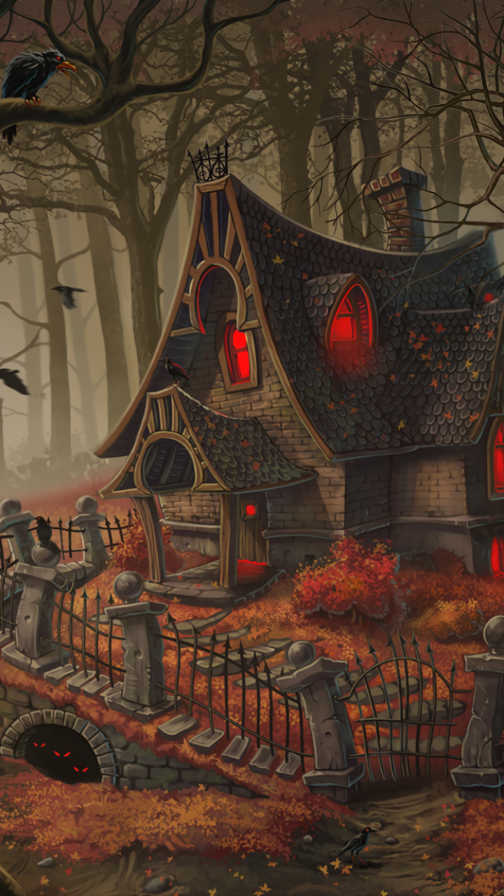 Haunted House in Forest by AlexShatohin