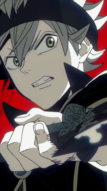 white hair Asta (Black Clover) Anime Black Clover Phone Wallpaper