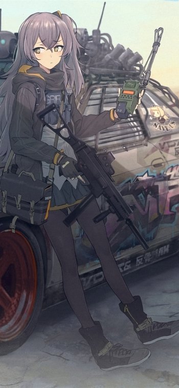 UMP45 (Girls Frontline) video game Girls Frontline Phone Wallpaper