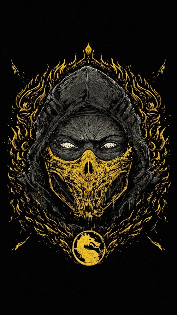 Download Scorpion (Mortal Kombat) Video Game Mortal Kombat Phone Wallpaper  by Bogdan Timchenko - Mobile Abyss