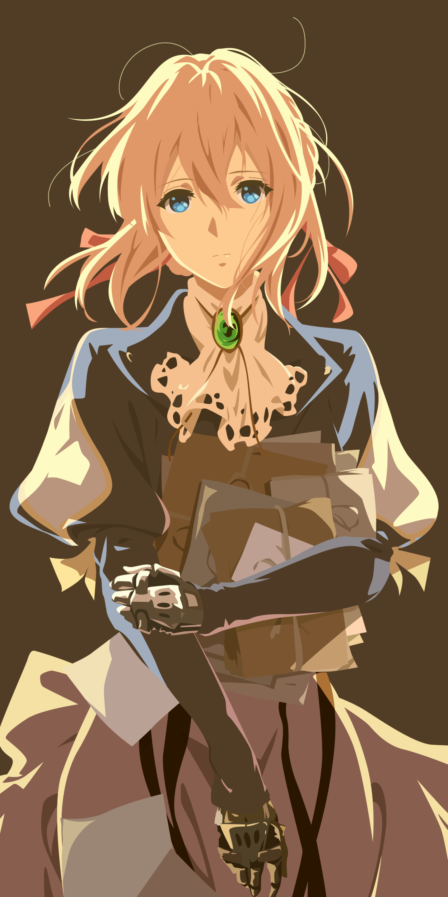 Download Blonde Blue Eyes Violet Evergarden (Character) Anime Violet Evergarden Phone Wallpaper