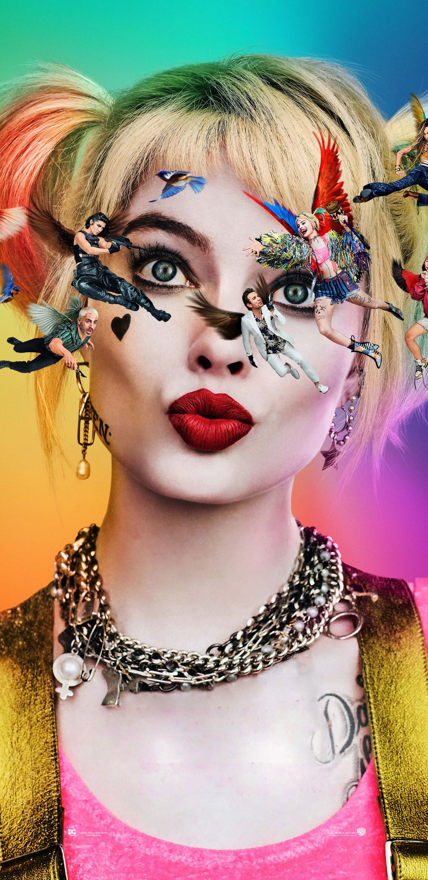Download Margot Robbie Harley Quinn Movie Birds Of Prey (and The Fantabulous Emancipation Of One Harley Quinn) Phone Wallpaper