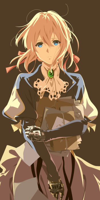 blonde blue eyes Violet Evergarden (Character) Anime Violet Evergarden Phone Wallpaper