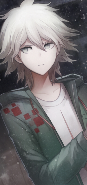 Nagito Komaeda video game Danganronpa 2: Goodbye Despair Phone Wallpaper