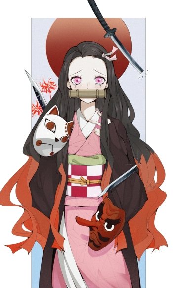 Nezuko Kamado Anime Demon Slayer: Kimetsu no Yaiba Phone Wallpaper