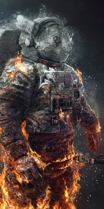  Astronaut on Fire