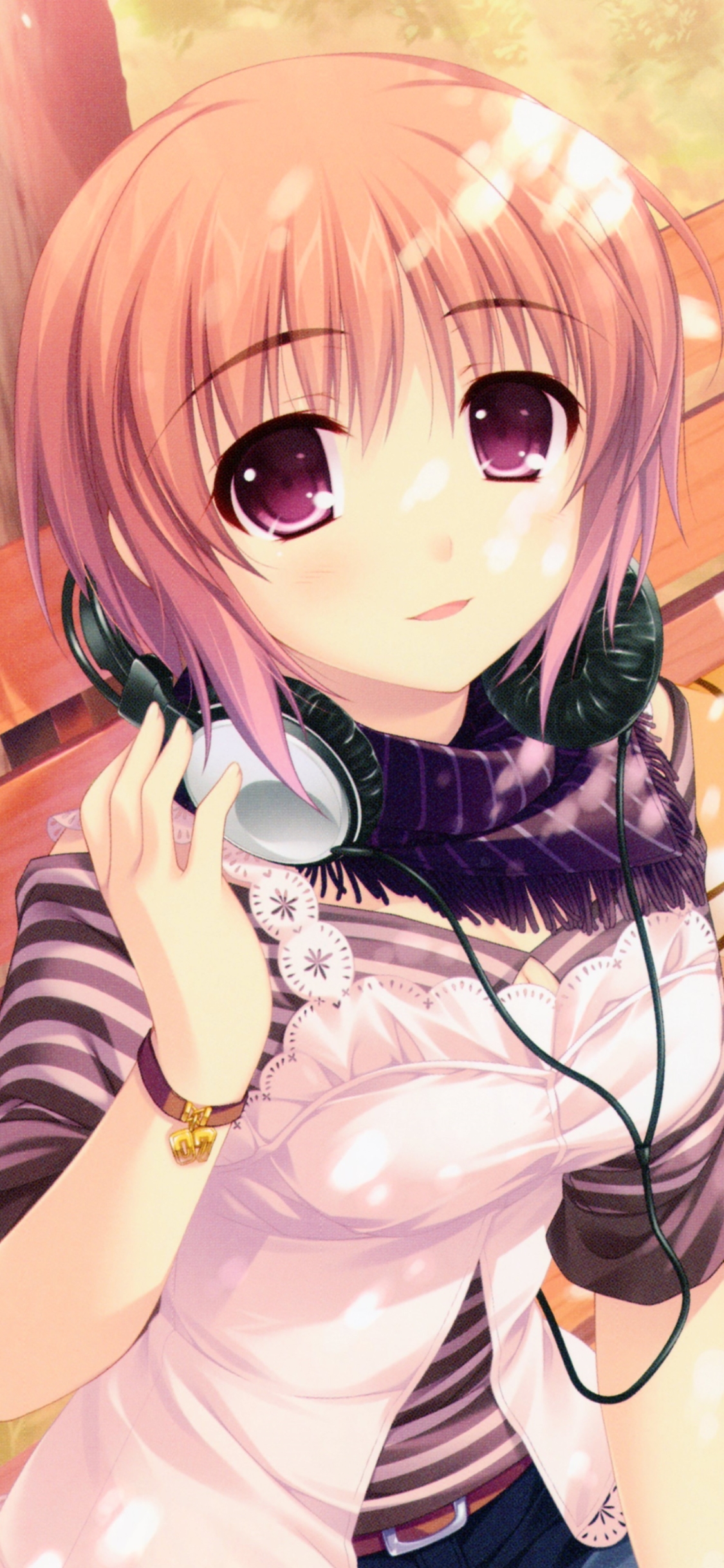 Anime Headphones Phone Wallpaper by Alpha