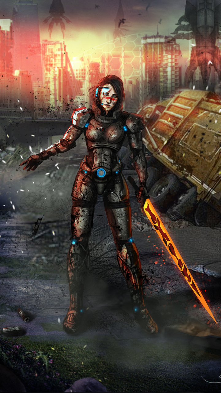 Mass Effect 3 Phone Wallpaper by FSEffect
