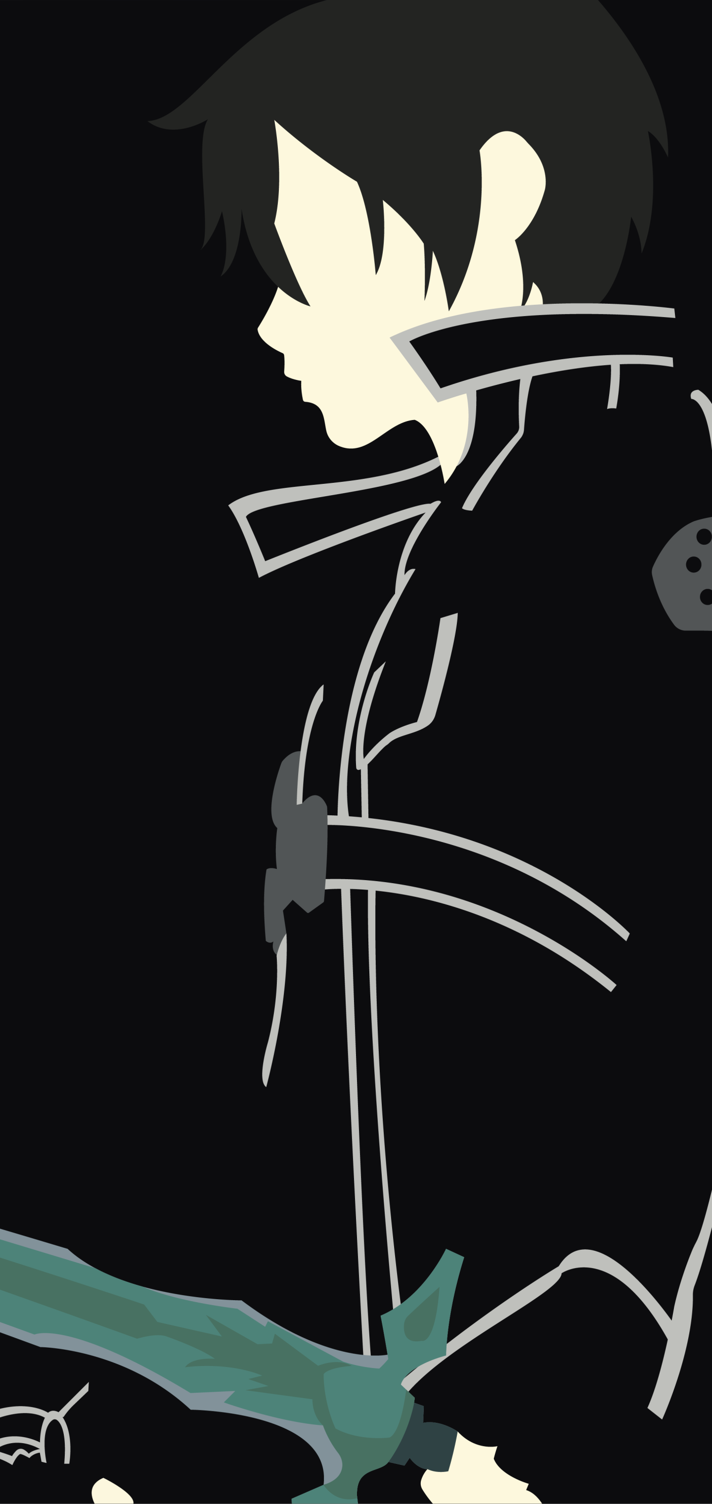 Download Kazuto Kirigaya Kirito (Sword Art Online) Anime Sword Art Online Phone Wallpaper