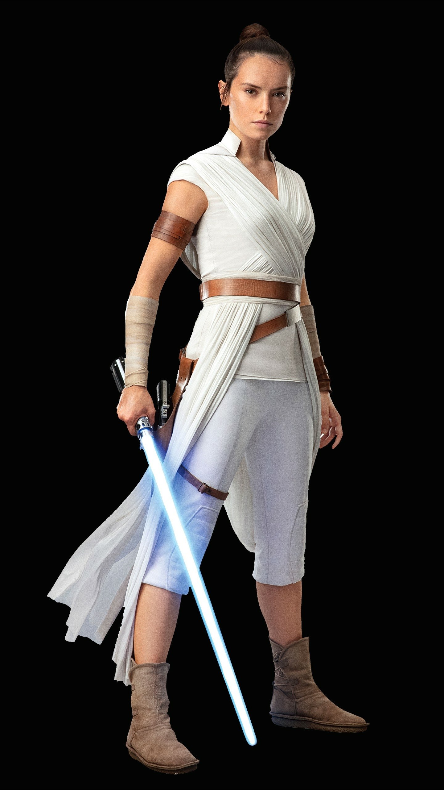 Download Lightsaber Jedi Daisy Ridley Movie Star Wars: The Rise Of Skywalker Phone Wallpaper