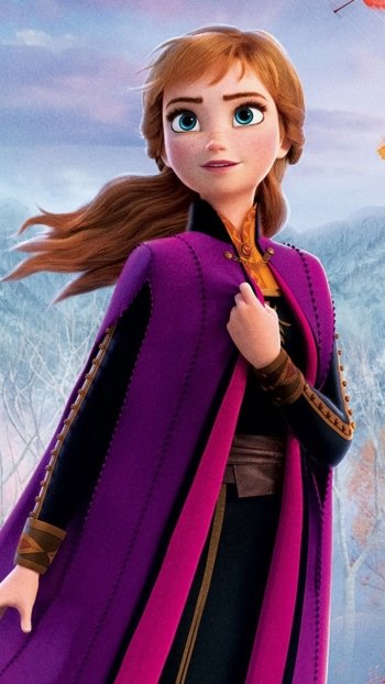 Anna (Frozen) movie Frozen 2 Phone Wallpaper