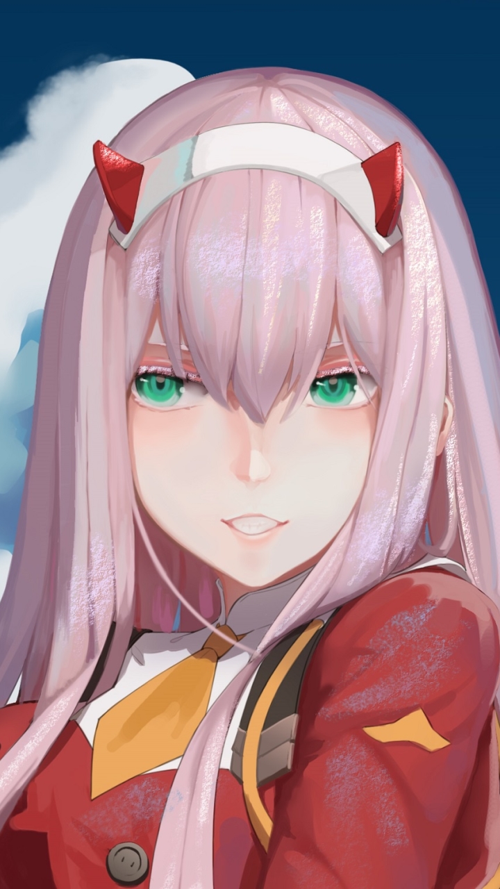 Download Green Eyes Pink Hair Zero Two (Darling In The FranXX) Anime ...