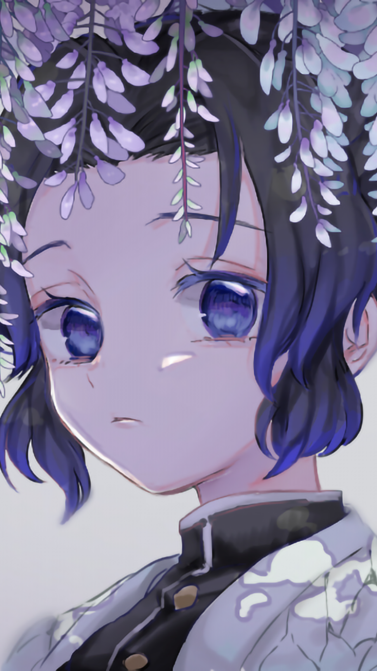 Download Shinobu Kochou Anime Demon Slayer: Kimetsu No Yaiba Phone Wallpaper