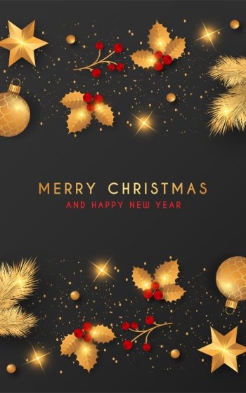 christmas ornaments Happy New Year Merry Christmas holiday Christmas Phone Wallpaper