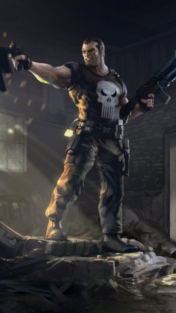 Comic Punisher Phone Wallpaper
