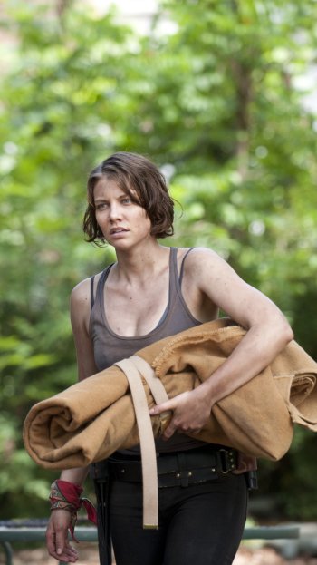 Lauren Cohan TV Show The Walking Dead Phone Wallpaper