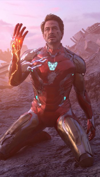 Robert Downey Jr. Tony Stark Iron Man movie Avengers EndGame Phone Wallpaper