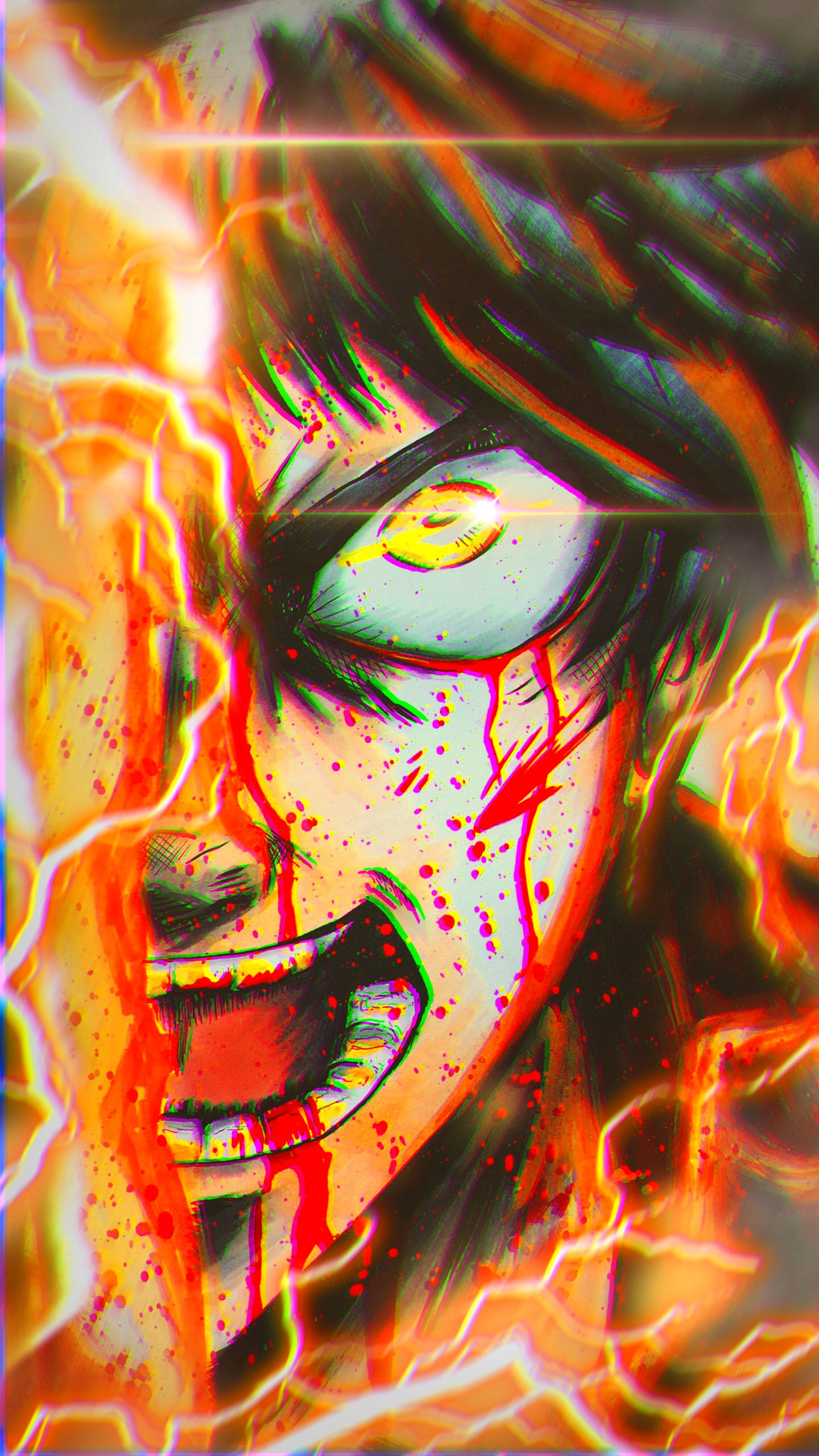 Download Eren Yeager Anime Attack On Titan Phone Wallpaper