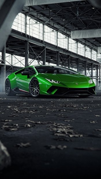 supercar Lamborghini Huracan green car Lamborghini car vehicle Lamborghini Huracan Performante Phone Wallpaper