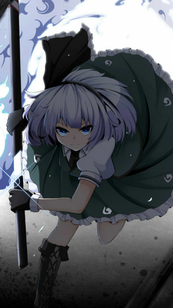 Youmu Konpaku Anime Touhou Phone Wallpaper