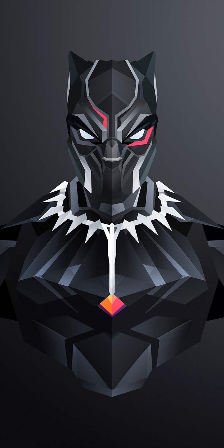 Black Panther Phone Wallpaper by Justin Maller